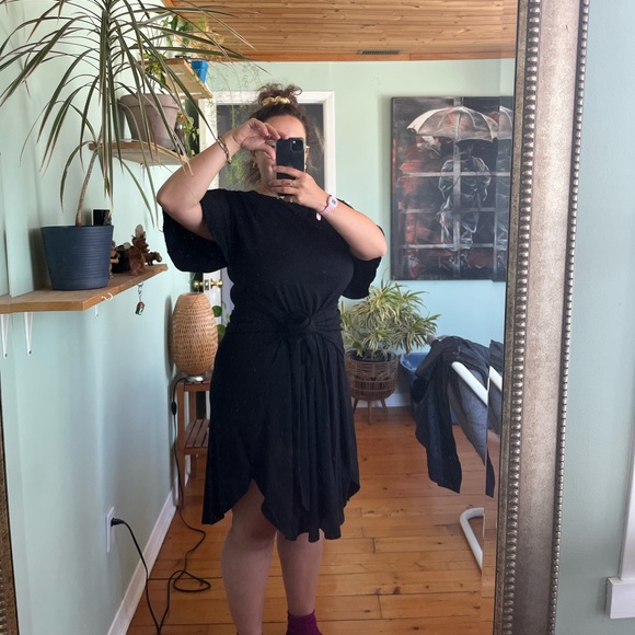 JW Anderson x Uniqlo black wrap dress - Picture 2 of 5